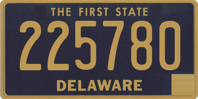 DE license plate 225780