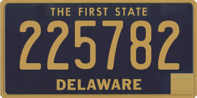 DE license plate 225782
