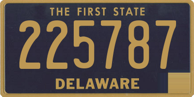 DE license plate 225787