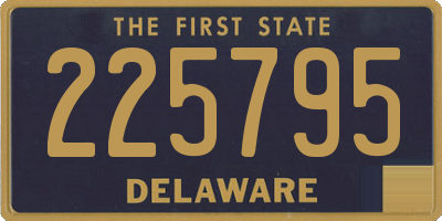 DE license plate 225795