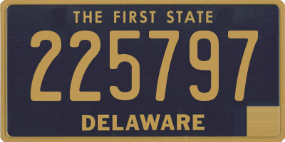 DE license plate 225797