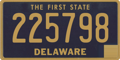 DE license plate 225798