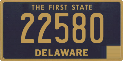 DE license plate 22580