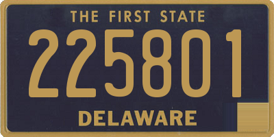 DE license plate 225801