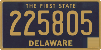 DE license plate 225805