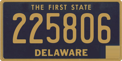 DE license plate 225806