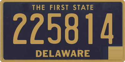 DE license plate 225814