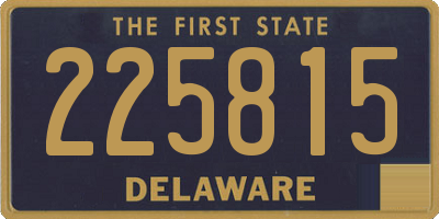 DE license plate 225815