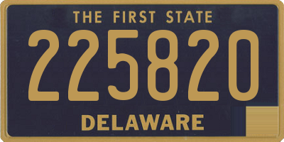 DE license plate 225820