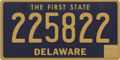 DE license plate 225822