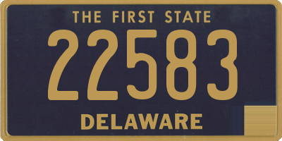 DE license plate 22583