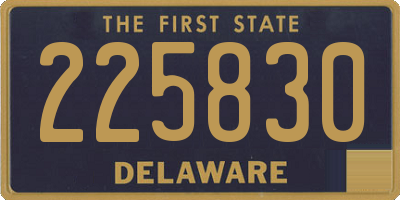 DE license plate 225830