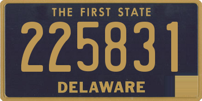 DE license plate 225831