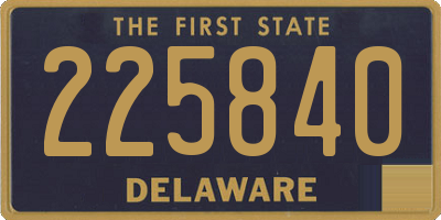 DE license plate 225840