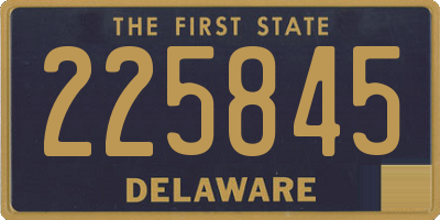 DE license plate 225845