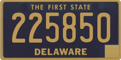 DE license plate 225850