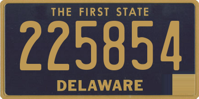 DE license plate 225854