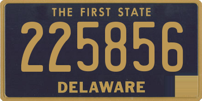 DE license plate 225856