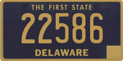 DE license plate 22586