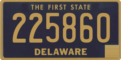 DE license plate 225860