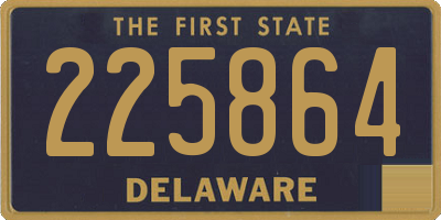 DE license plate 225864