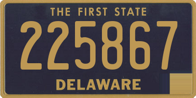 DE license plate 225867