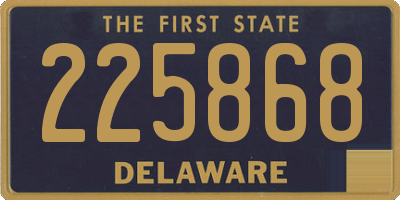 DE license plate 225868