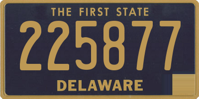 DE license plate 225877