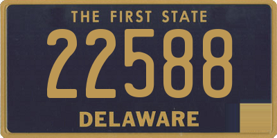 DE license plate 22588