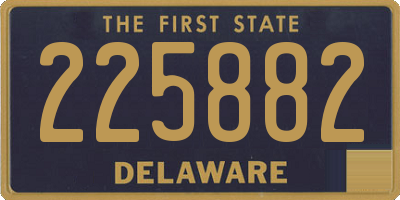 DE license plate 225882