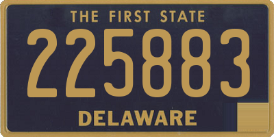 DE license plate 225883