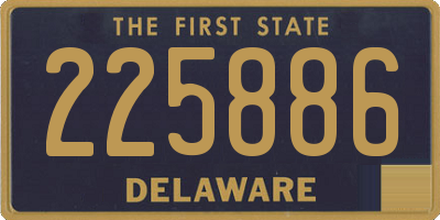 DE license plate 225886