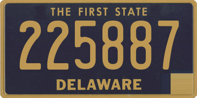 DE license plate 225887