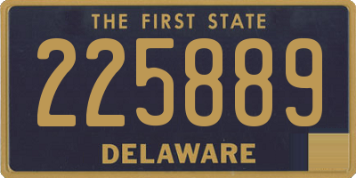 DE license plate 225889