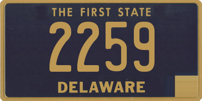 DE license plate 2259