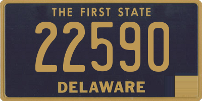 DE license plate 22590