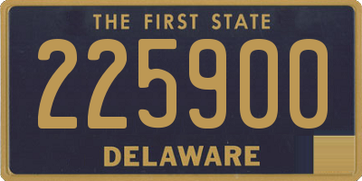 DE license plate 225900