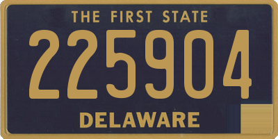 DE license plate 225904