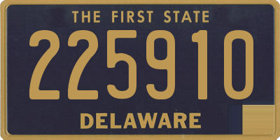 DE license plate 225910