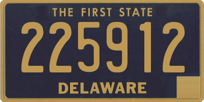 DE license plate 225912