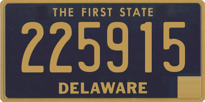 DE license plate 225915