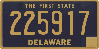 DE license plate 225917