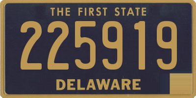 DE license plate 225919