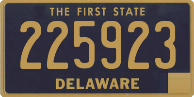 DE license plate 225923