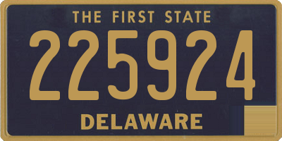 DE license plate 225924