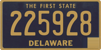 DE license plate 225928