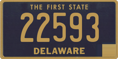 DE license plate 22593