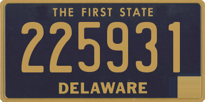 DE license plate 225931