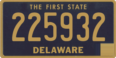 DE license plate 225932