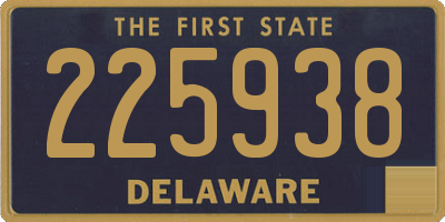 DE license plate 225938